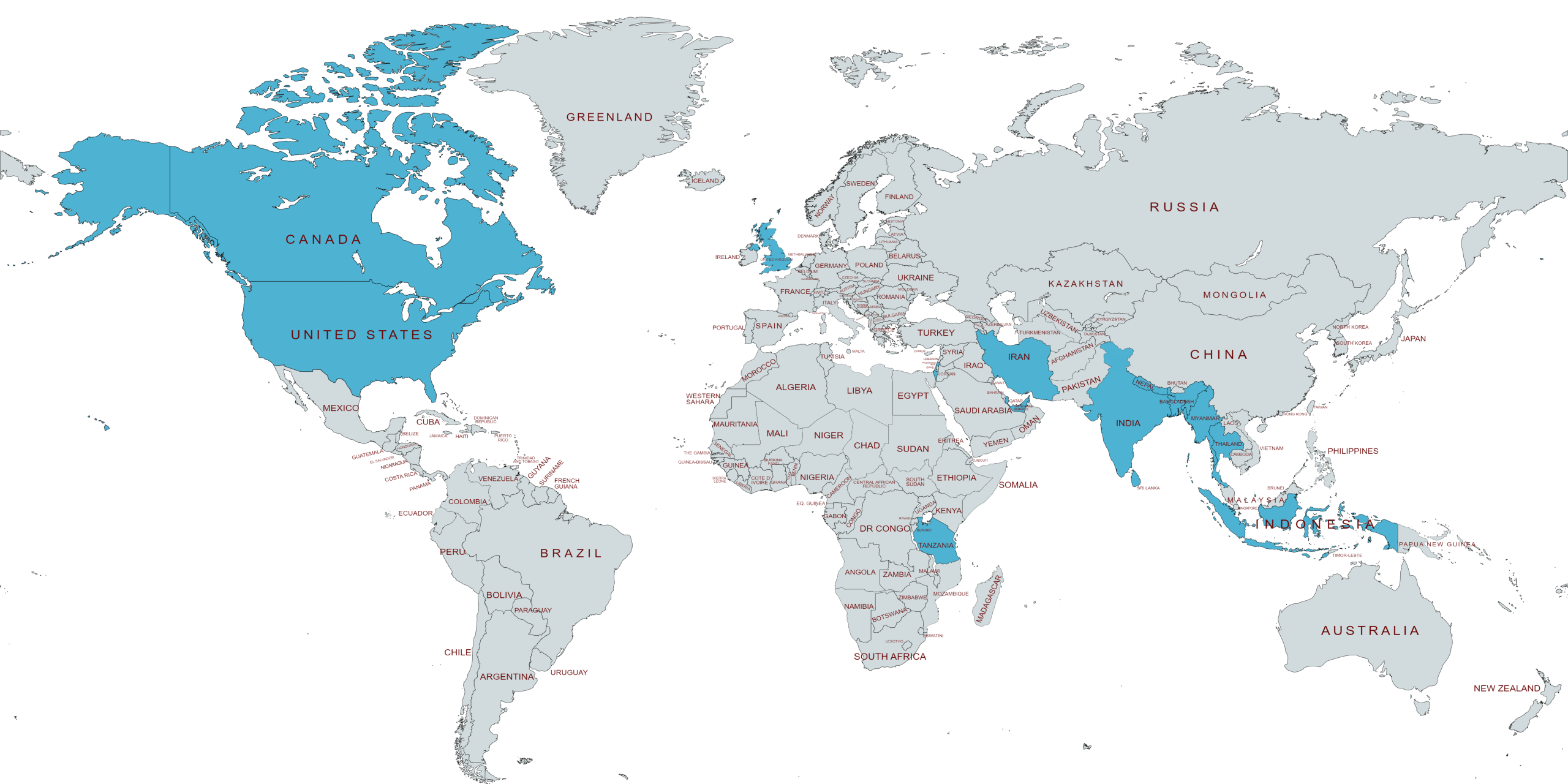 world map